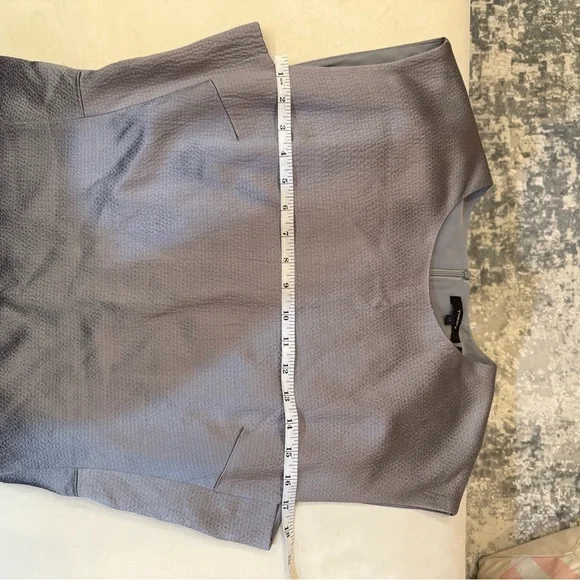 Theory Silver Shift Dress Size 12 - Picture 2 of 10